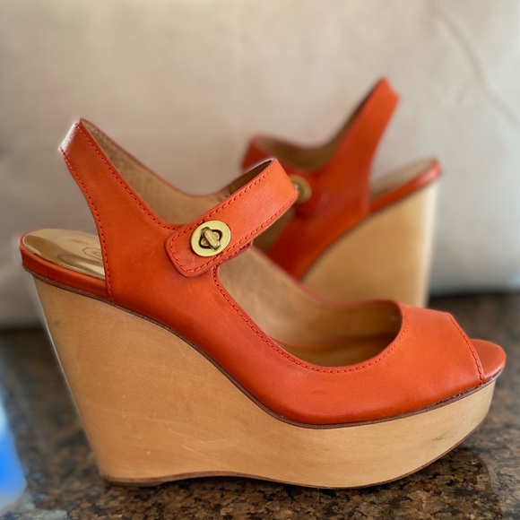 Coach open toe platform sandal - size 6 - Picture 6 of 8